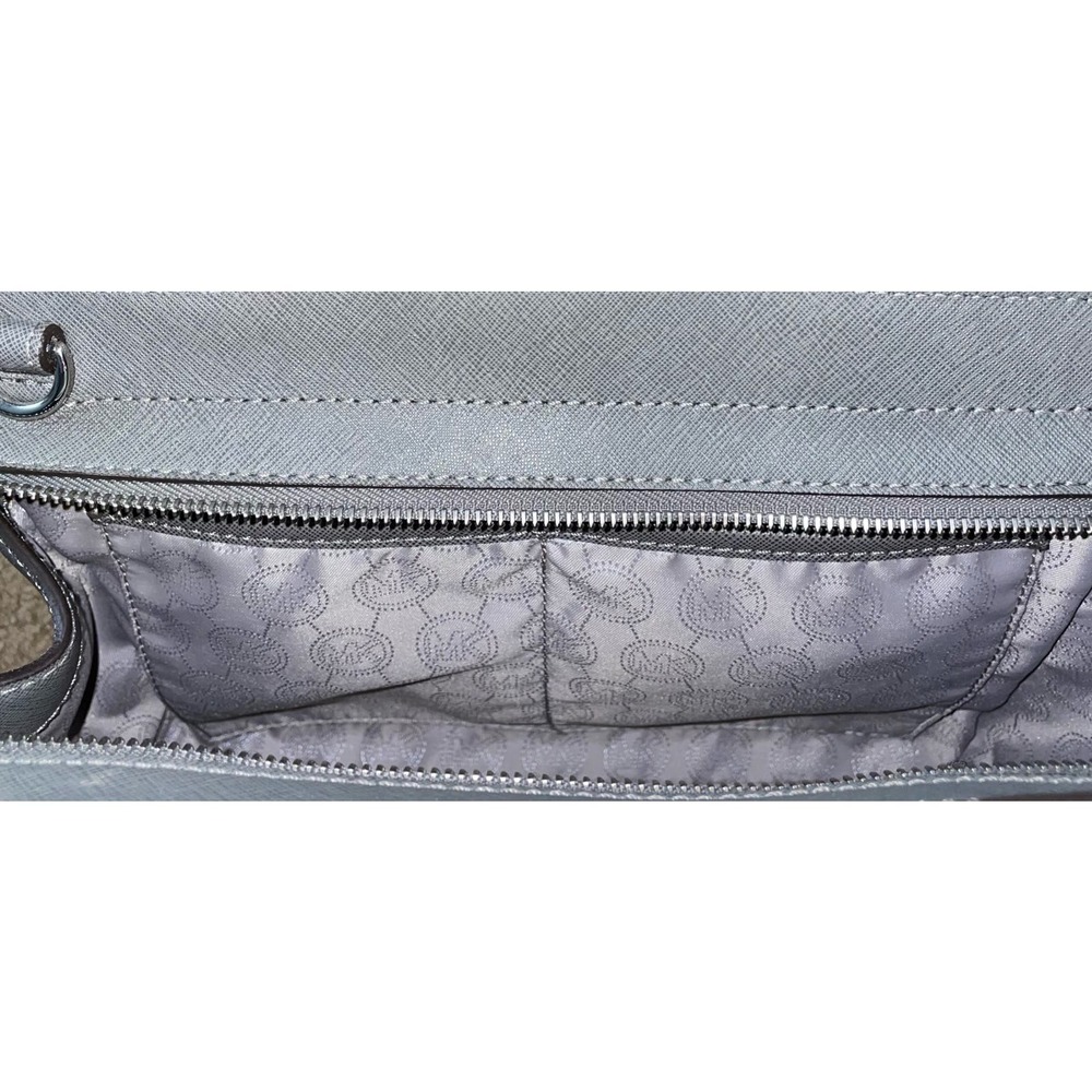 Michael Kors Selma Gray Leather Satchel Style 30T3SLMS2L - Picture 6 of 11